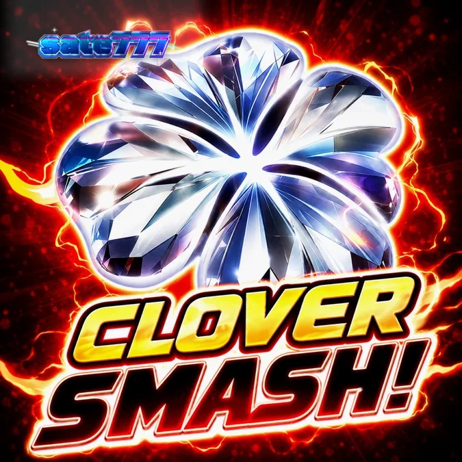 Tampilan visual slot Clover Smash dengan simbol clover yang berkilau